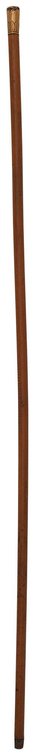 Two Root Wood Gold Tipped Walking Sticks