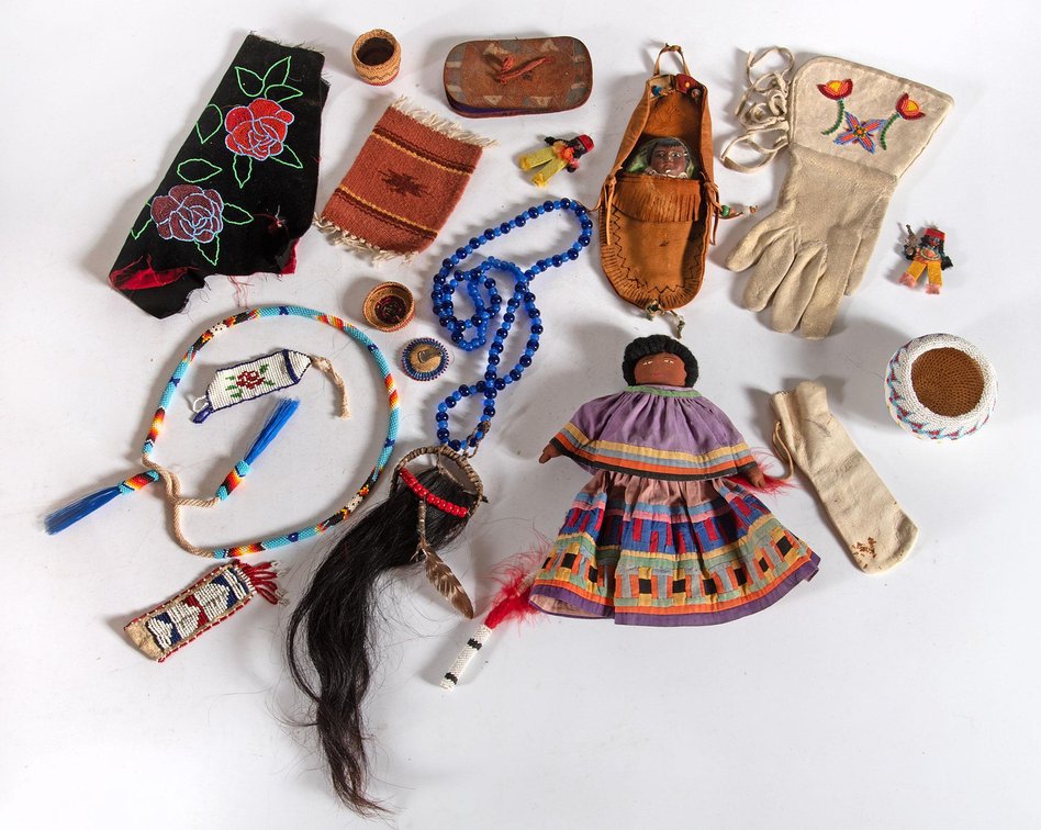 Grouping of Various Native American Items