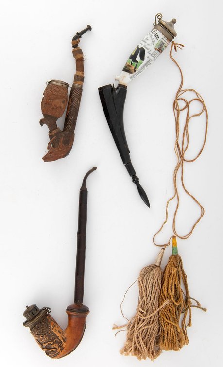 Continental Carved Smoking Pipes