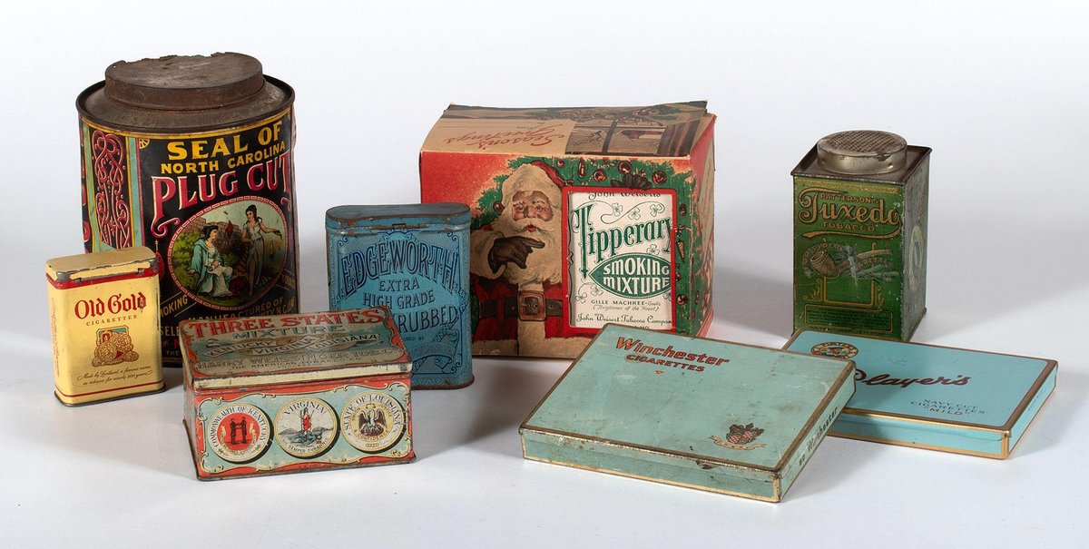 Antique Tobacco Related Advertisement Tins