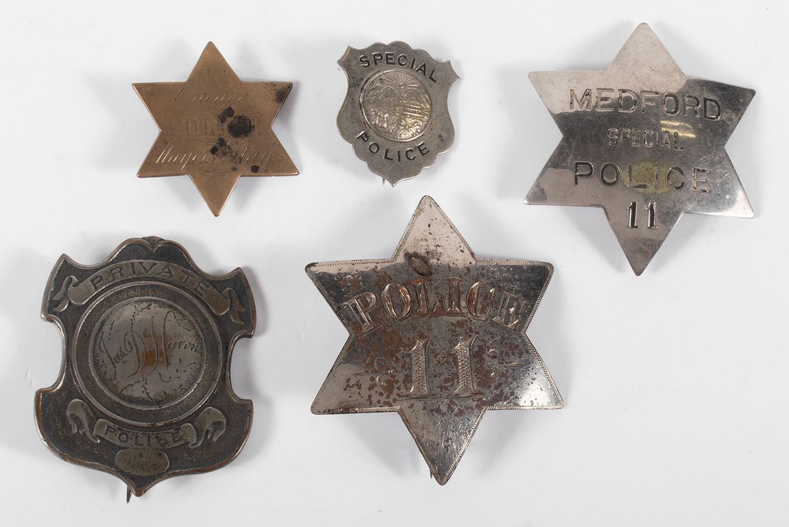 Grouping of Obsolete Special Police Badges