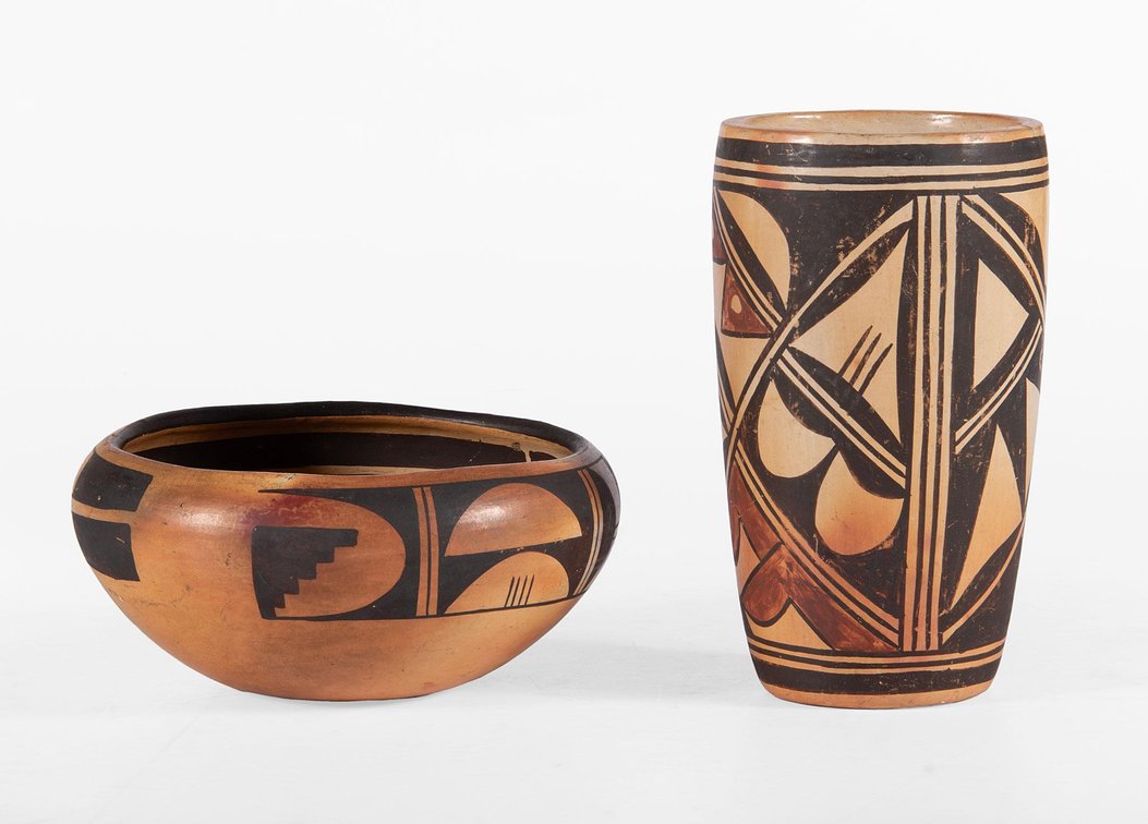 Polychrome Hopi Bowl and Vase