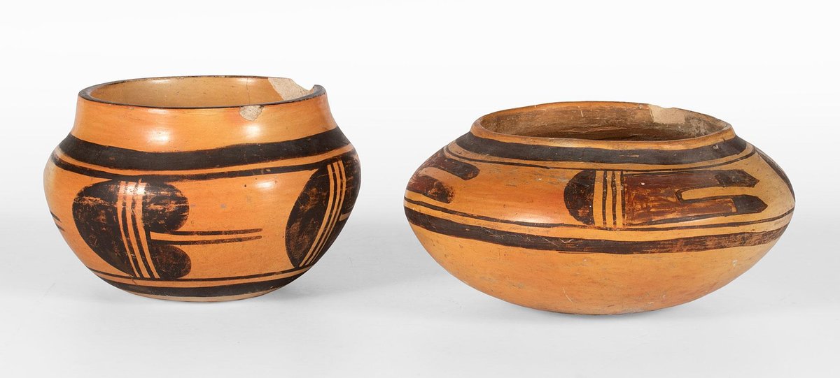 2 Native American Hopi Pueblo Pottery Jars