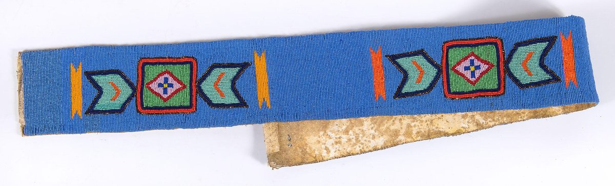 Native American Beaded Belt Strip