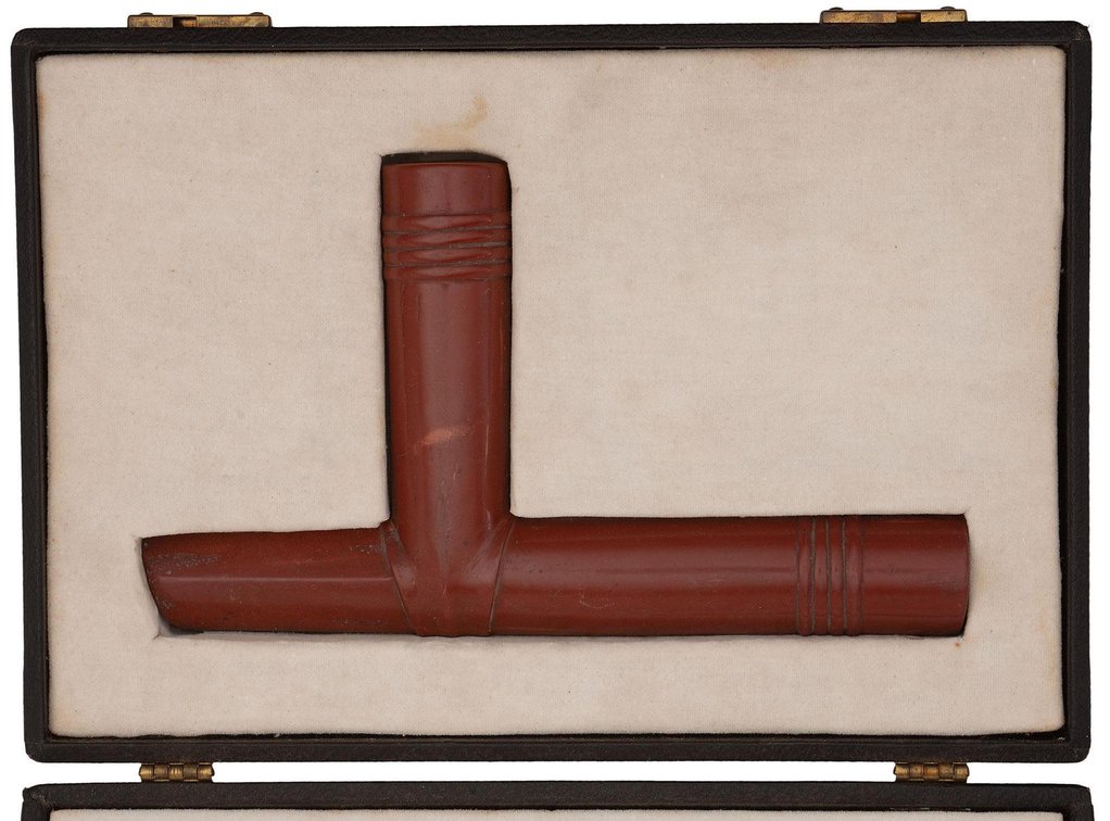 Native American T Shaped Catlinite Pipe