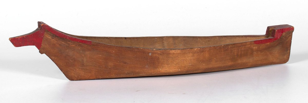 Nootka Carved Cedar Dugout Canoe