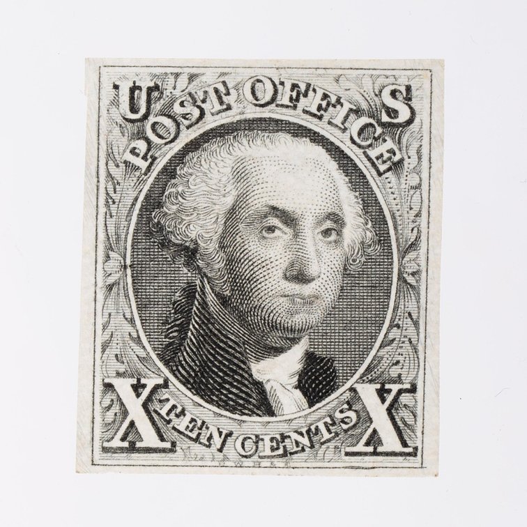 US Postage Stamp Scott #4 5 Cent Black Washington