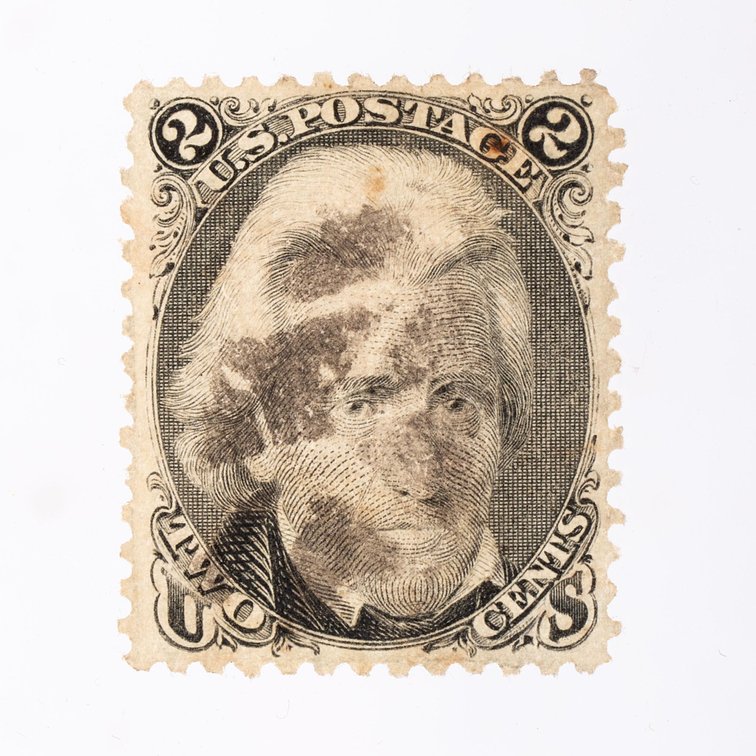 US Postage Stamp Scott #85B 2 Cent Andrew Jackson