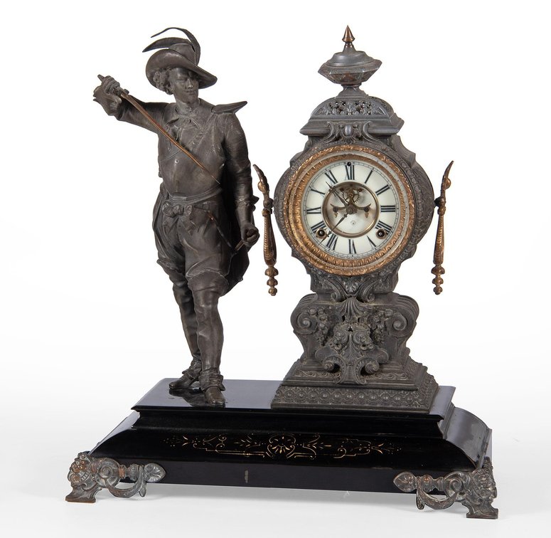 Ansonia Figural Mantle Clock