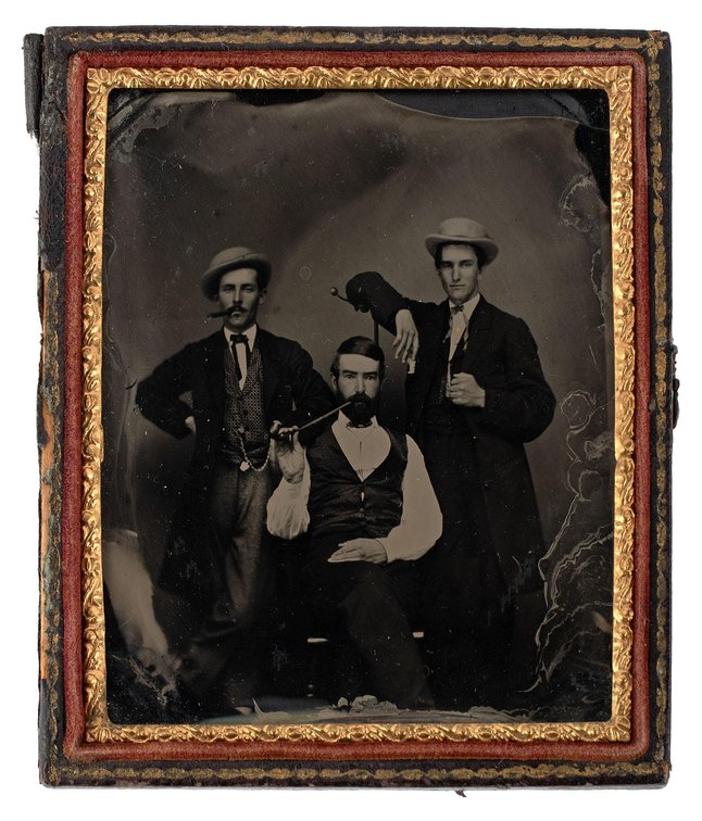 Daguerreotype of a Trio of Gentleman