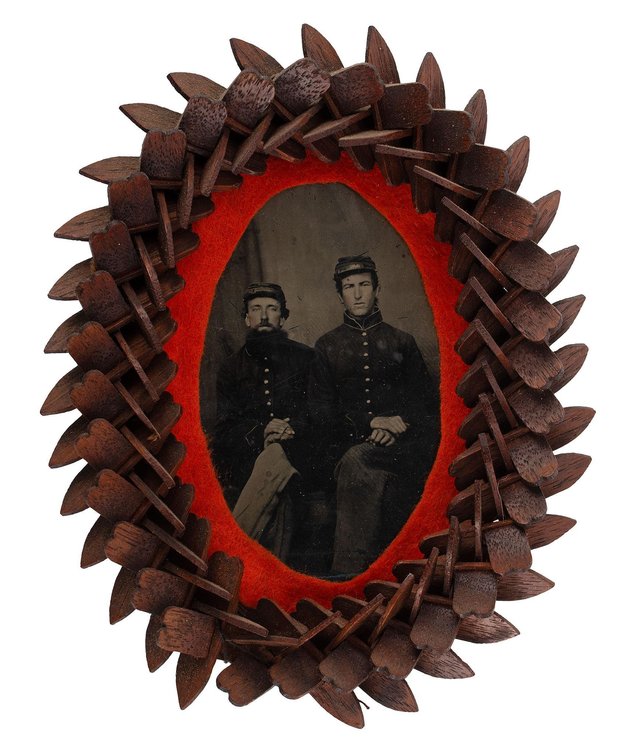 Civil War Era Daguerreotype of Two Union Soldiers