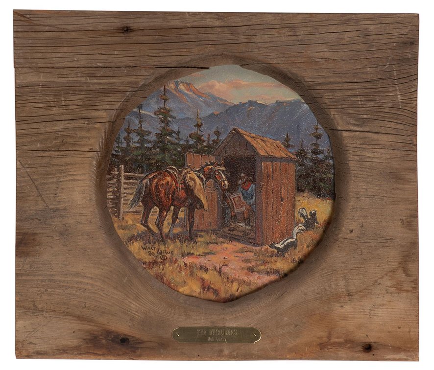 Walt Larue (American, 1925-2010) Oil on Board