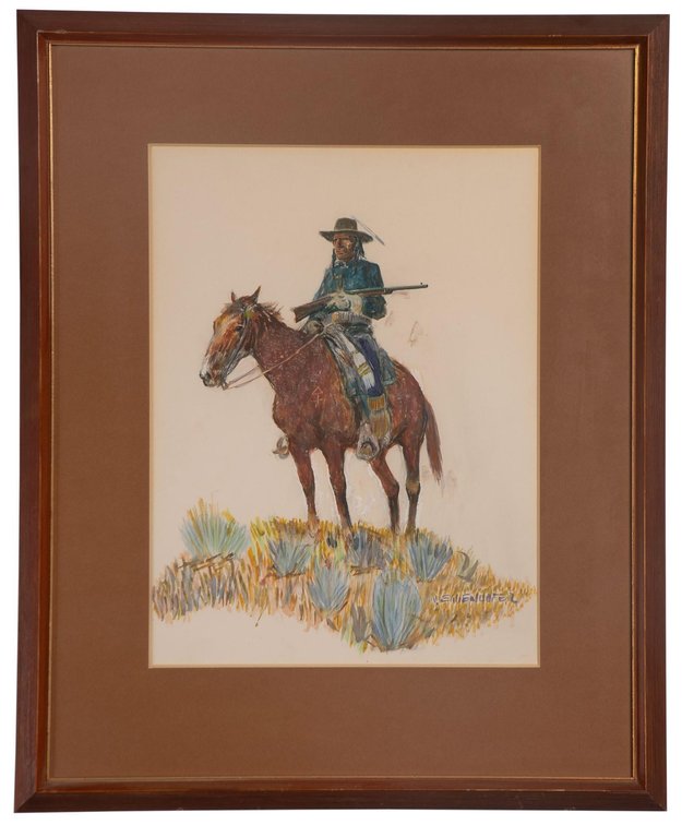 Nick Eggenhofer (1897-1985) Watercolor of Native American