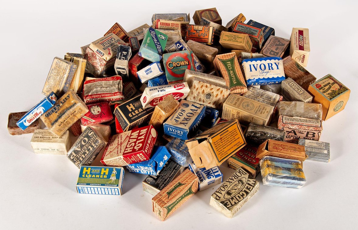 Large Group of Antique Soap Advertisement