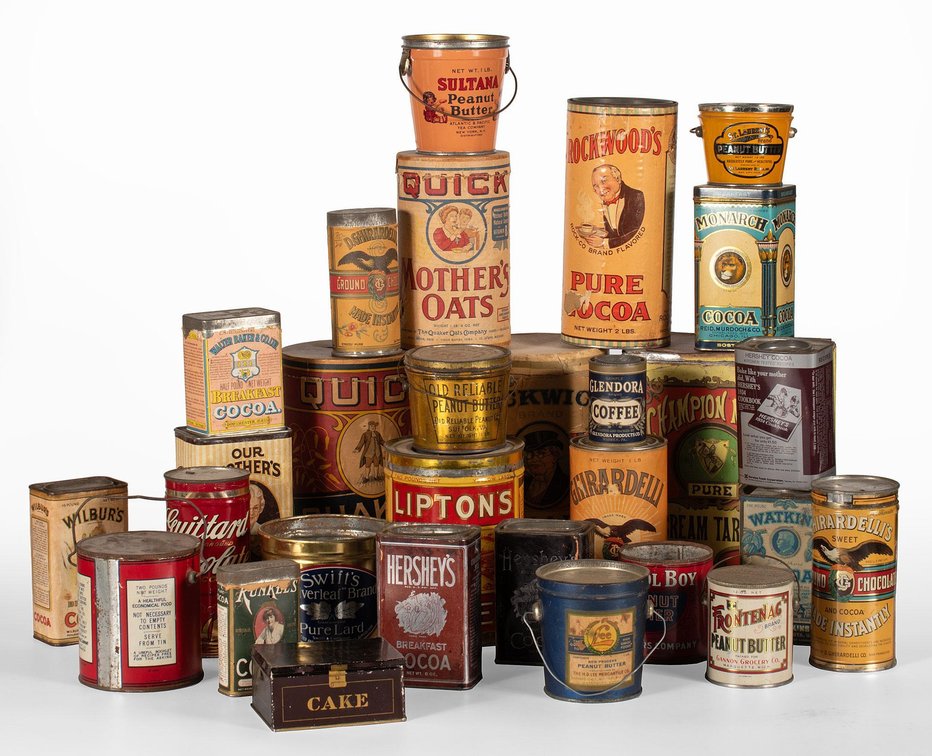 Grouping of Various Antique Advertisement Tins