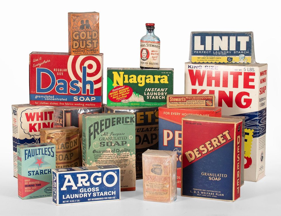 Grouping of Antique Advertisement Soap Cleaner Boxes
