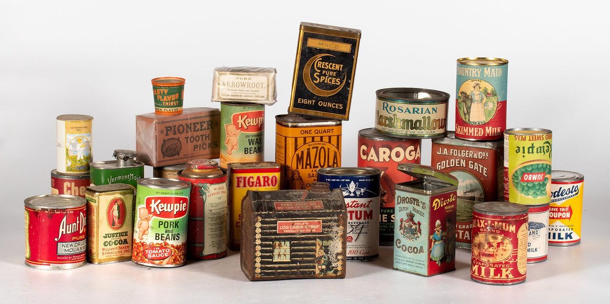 Antique and Vintage Milk Advertising Cans