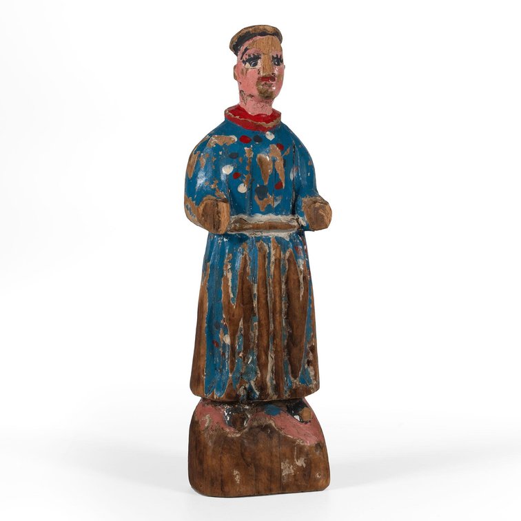 Mexican or Guatemalan Carved Santo