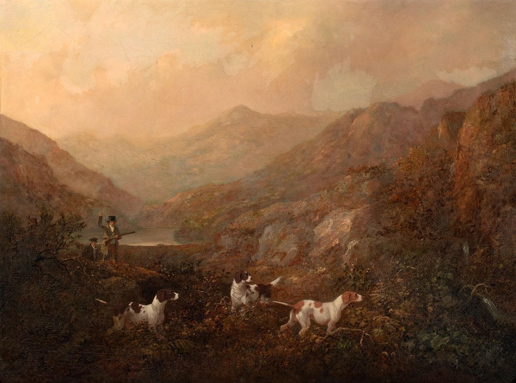 Charles Henry Schwanfelder (English, 1774-1837) Hunt Scene Oil on Canvas