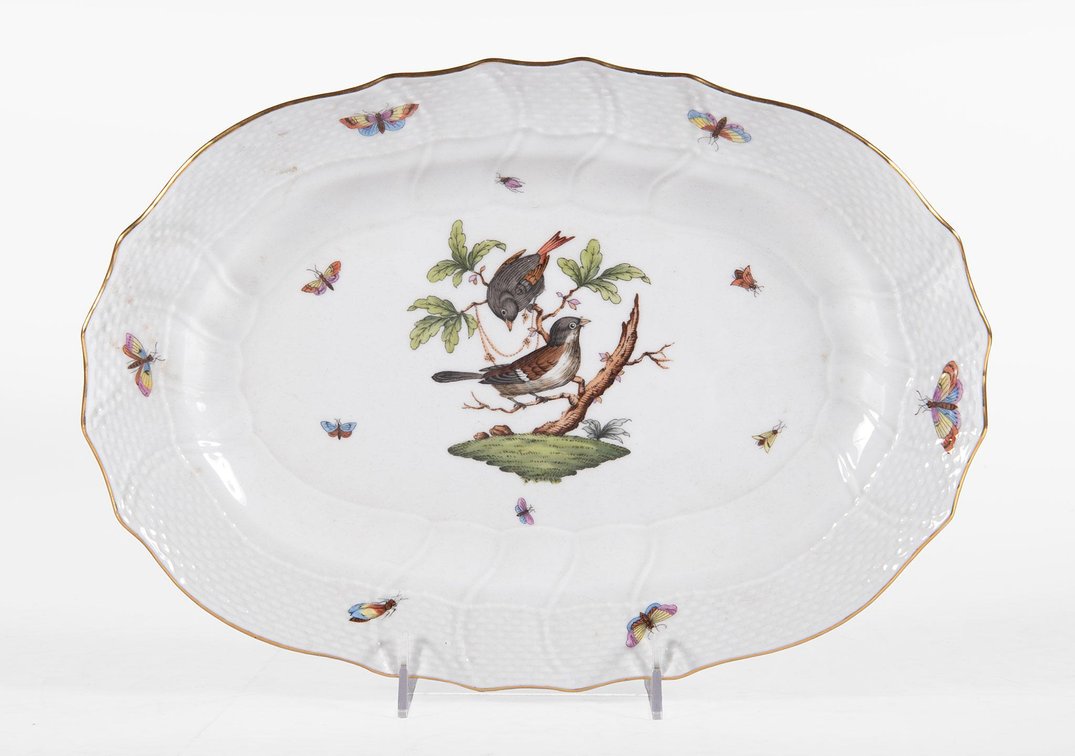 Herend Rothschild Bird Pattern Platter