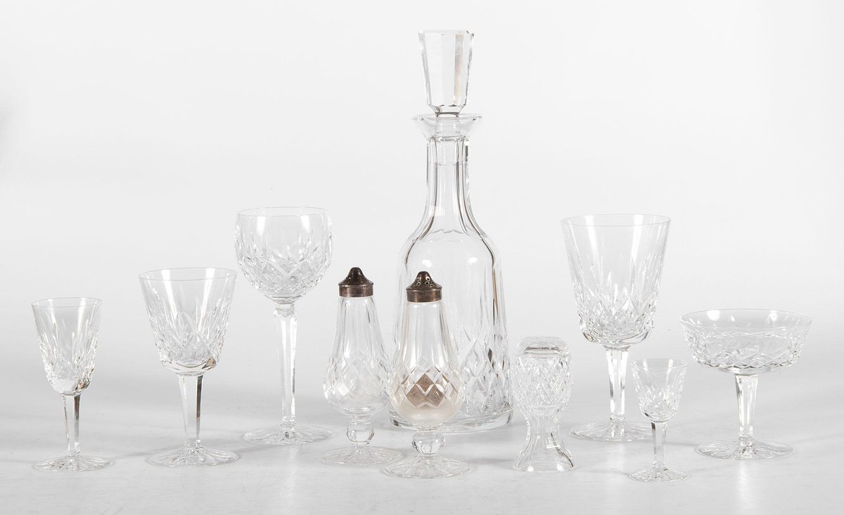 A Service of Fine Waterford Lismore Crystal Stemwares