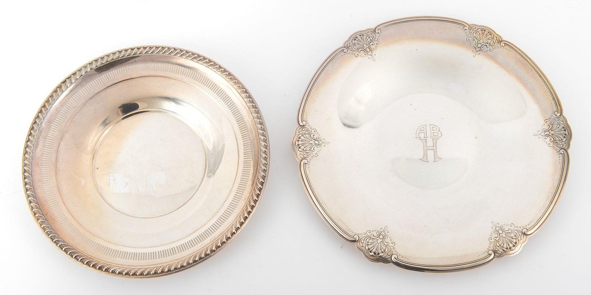Two Sterling Silver Dishes