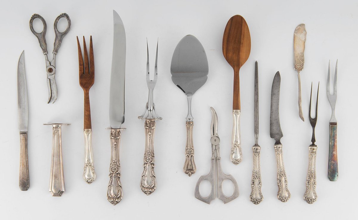 Grouping of Various Sterling Handled Serving Pieces