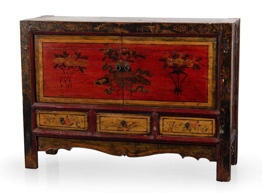 Chinese Hand Painted Sideboard