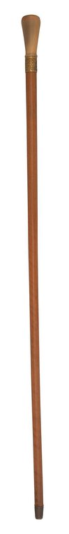 Continental Horn Handled Walking Stick