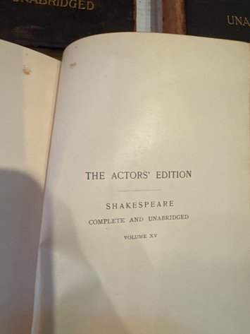 Image for Antique Shakespeare Books