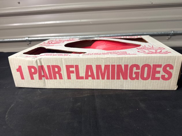 Image for Yard Art Flamingoes