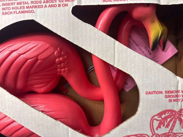 Image for Yard Art Flamingoes