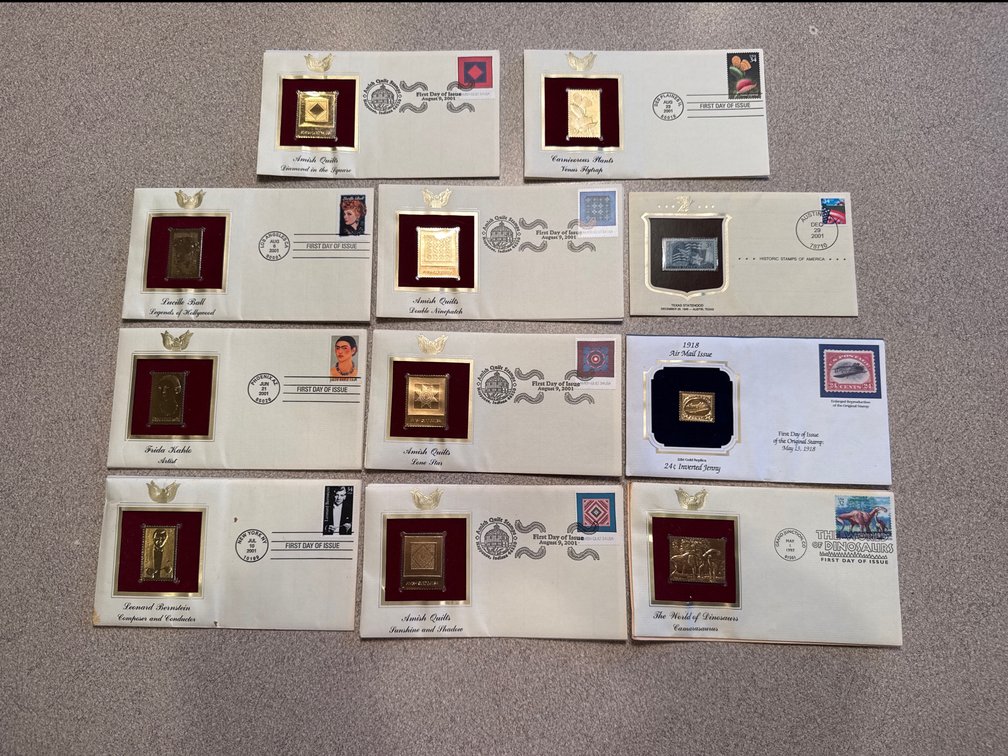 Gold Plated Stamps