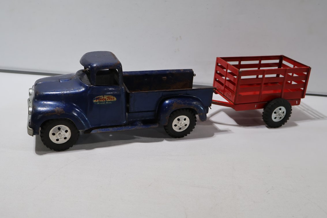 Tonka Pickup and Livestock Trailer