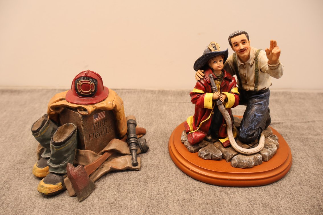 Firefighter Figurine Pair