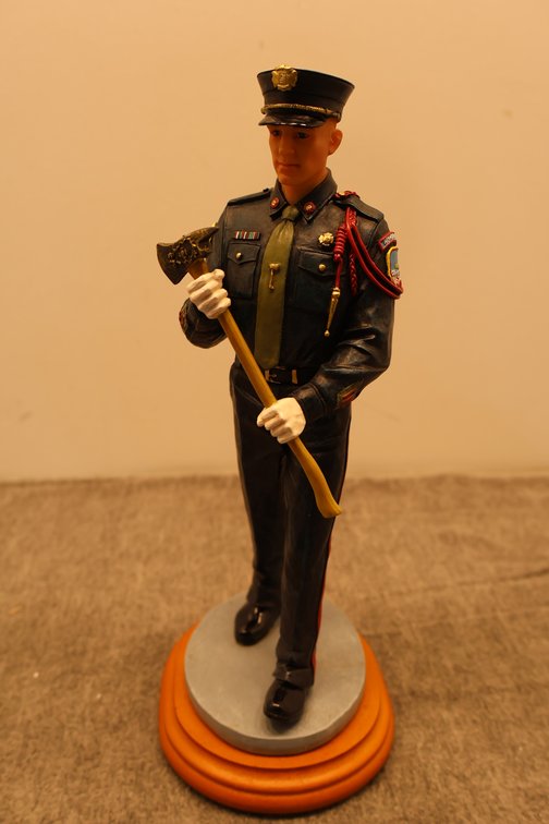 "Fireman Marching" Figurine