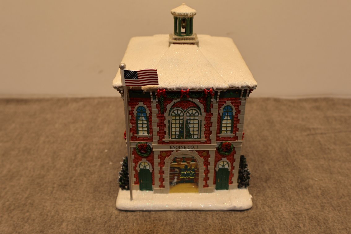 "The Firehouse" Lighted House