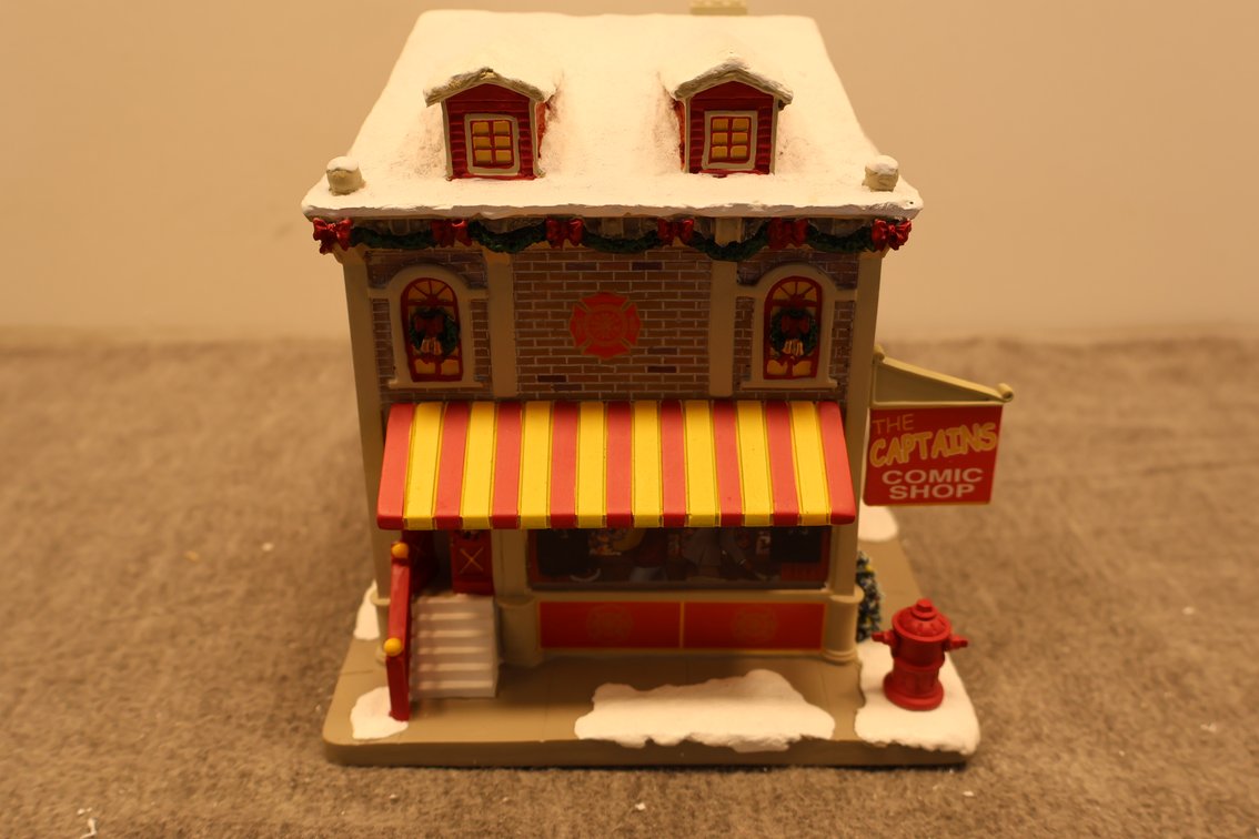 "The Captains Comic Shop" Lighted House