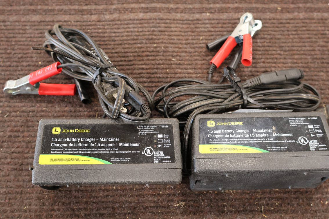 John Deere Trickle chargers 2X THE BID