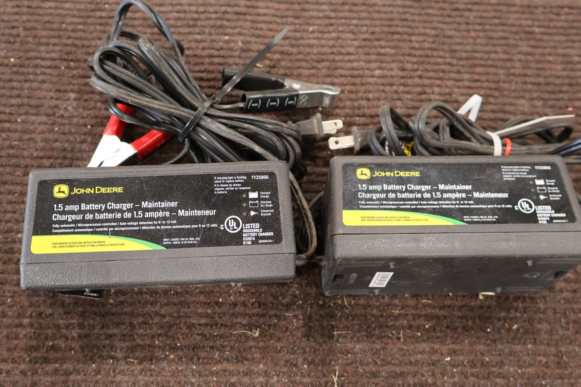 John Deere Trickle chargers 2X THE BID
