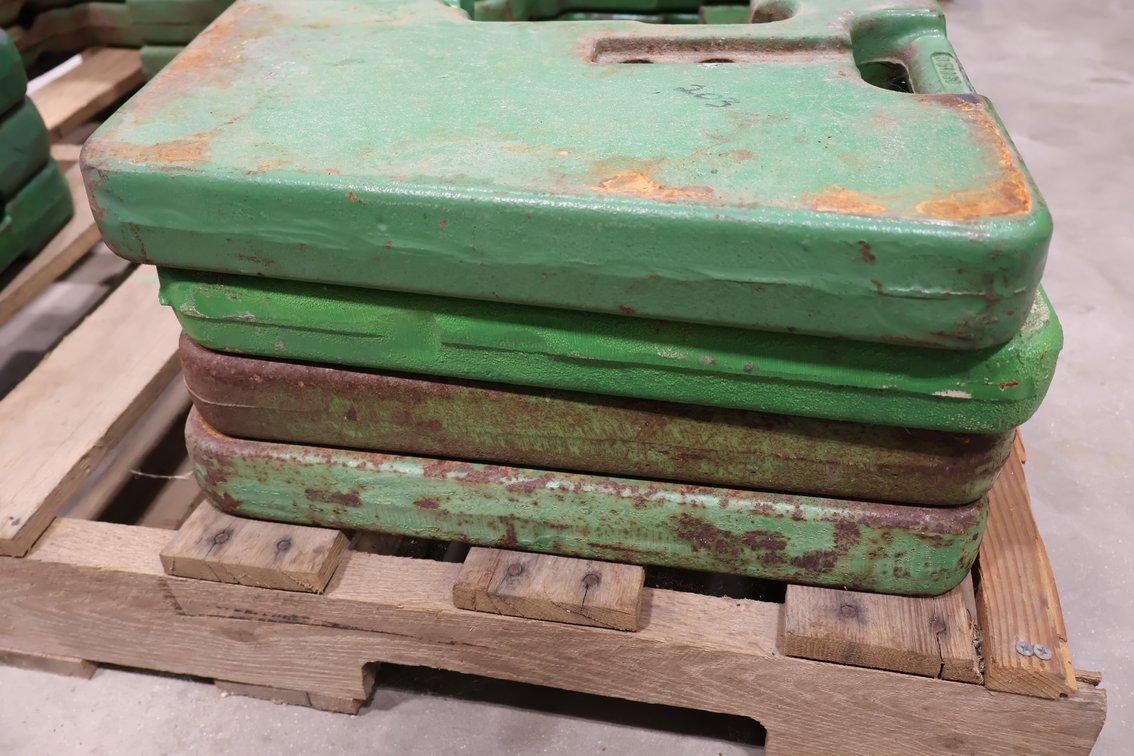 John Deere Suitcase Weights 4X THE BID