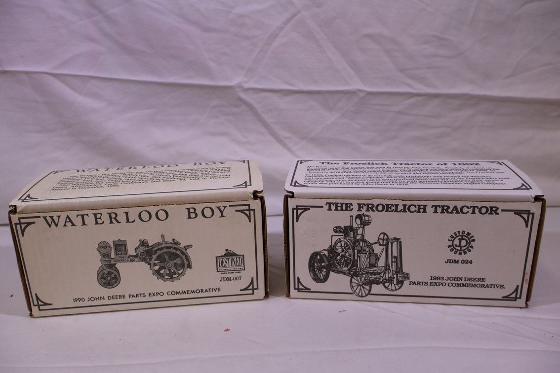 (2X)John Deere Pewter Tractors