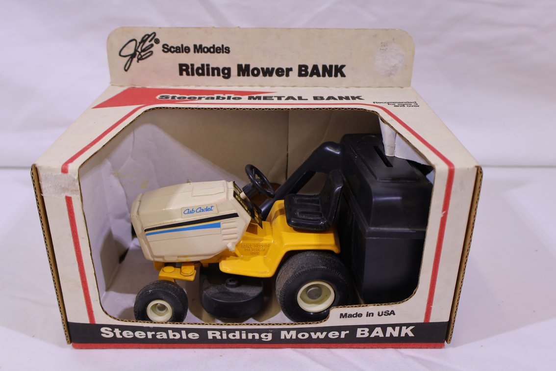 Cub Cadet Rider w/ bagger coin bank