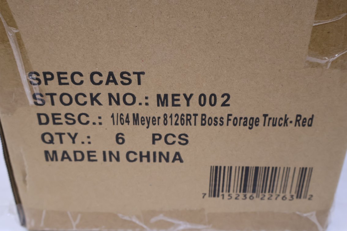 (6X)Meyer 8126RT Boss Forage Truck Red CASE LOT 6X THE BID