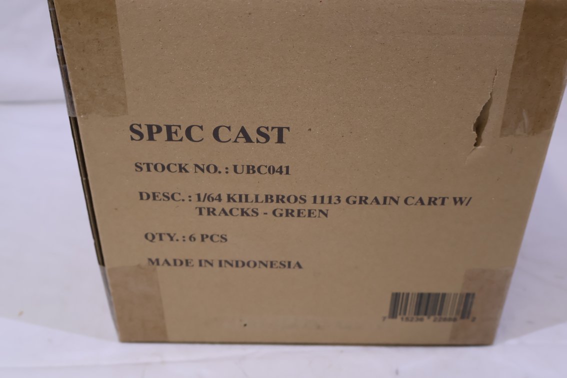 (6X)Killbros 1113 Grain Cart W/ Tracks Green CASE LOT 6X THE BID