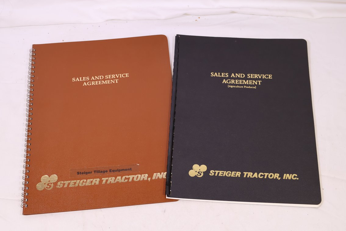 Steiger Sales and Service Agreement Lot 2X THE BID