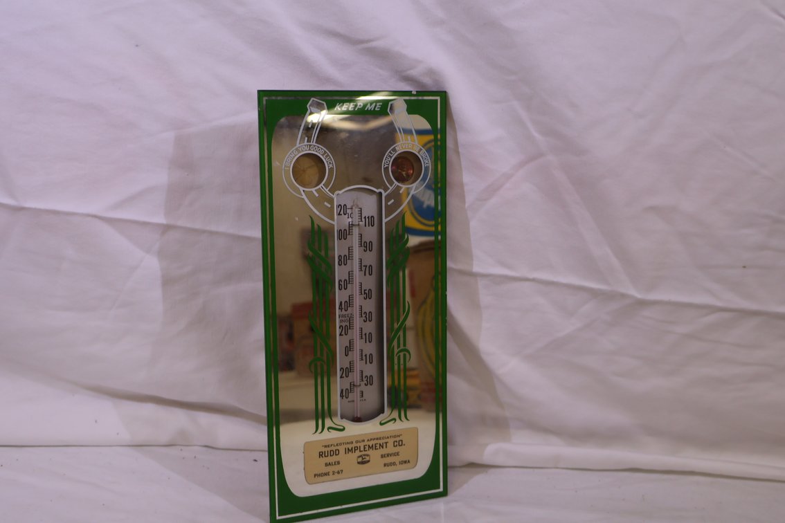 John Deere Lucky Penny Thermometer