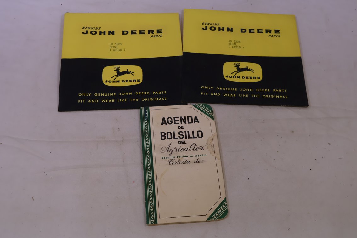 John Deere Mexican Pocket Ledger and Decals
