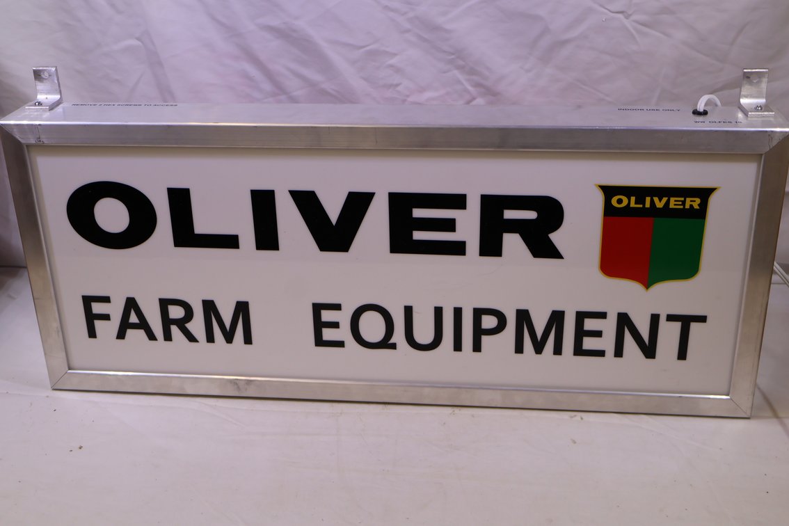 Oliver Farm Equipment Lighted Sign