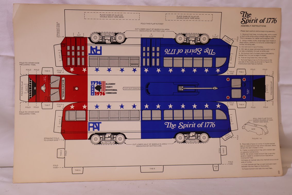 Spirit of 76 Tag Board Train Car